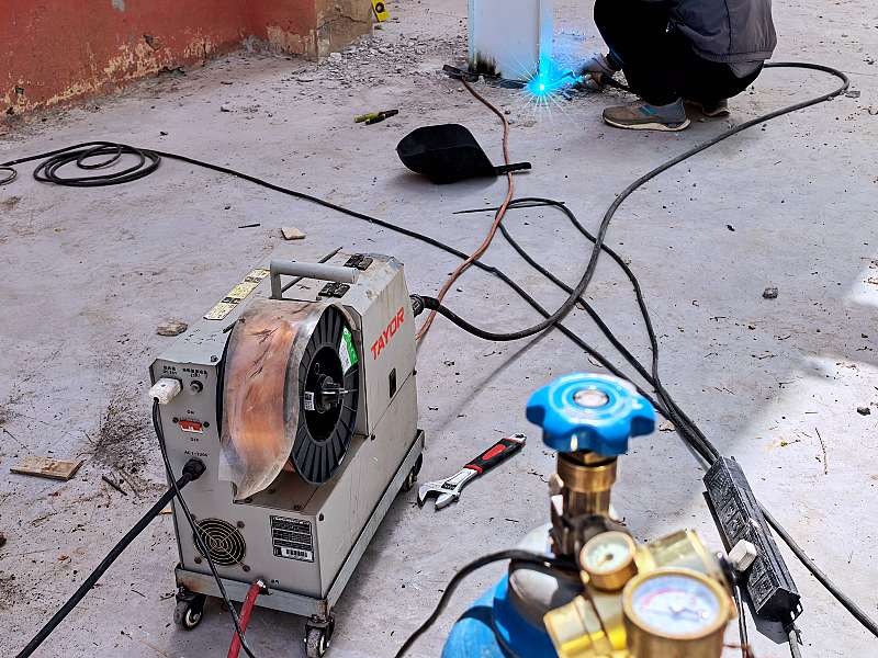 On-site welding for steel structure projects